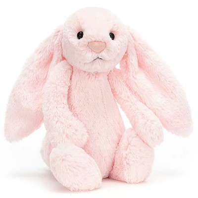 Jellycat 毛绒玩具兔子 中号 浅粉色 (bashful pink)